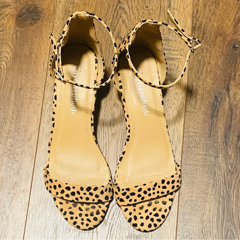 Cheetah Print Chunky Heels